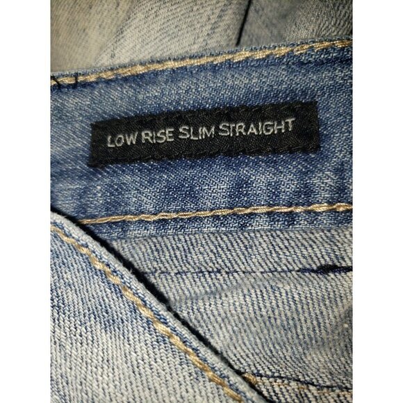 Men's CJ BLACK Jeans Distressed 30X32 Low Rise Slim Straight - Picture 5 of 9